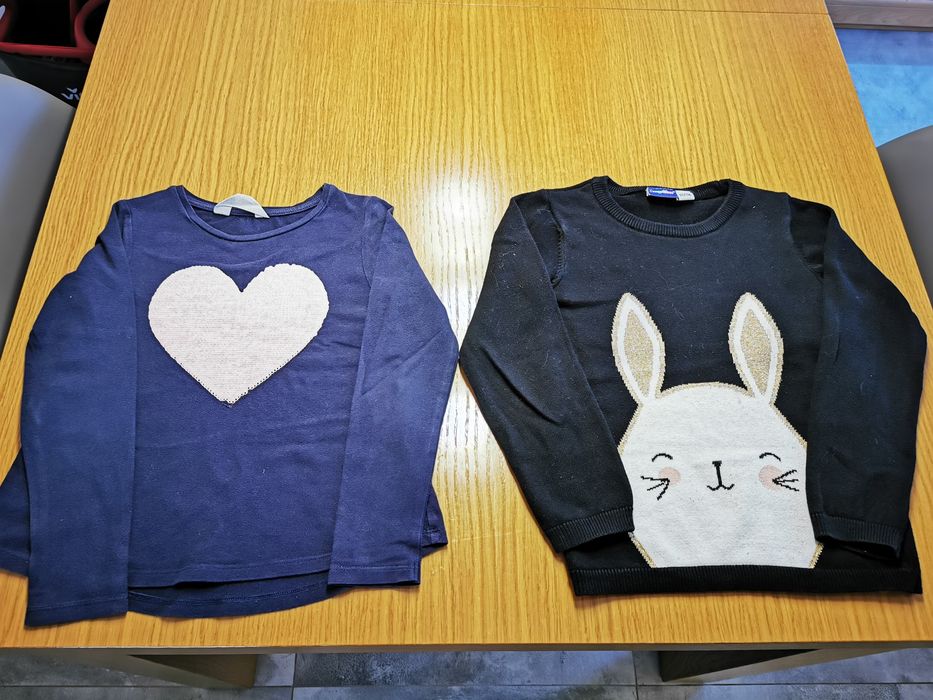 Sweter i longsleeve rozm. 110/116