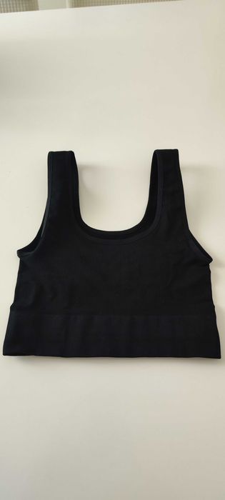Soutien desportivo/top push up modelador Silhouette NOVO preto Prozis