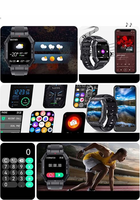 Super smartwatch wojskowy
