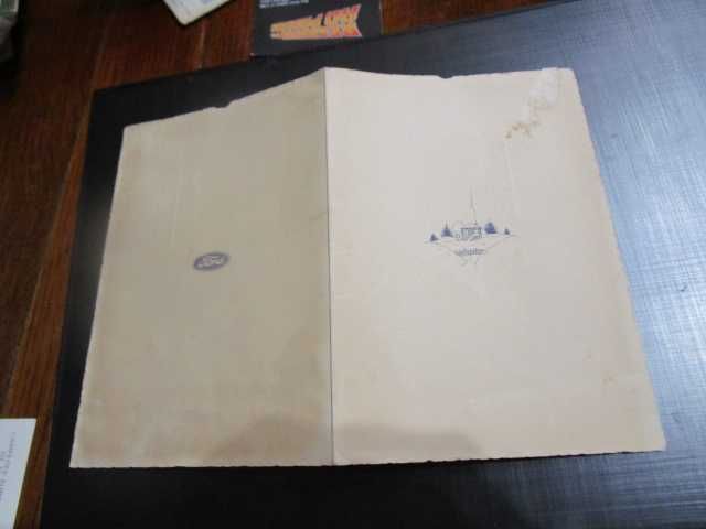 Automobilia Ford Lusitania cartão Boas festas 1943 !