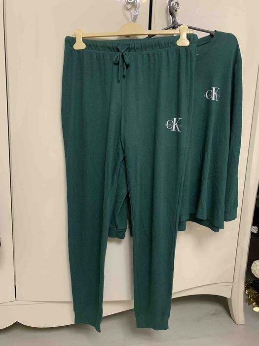 Calvin Klein 52-58 спортивний костюм зелений изумрудний світшот худі