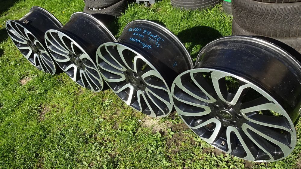 felgi 22 5x120 land rover et40 tpms alufelgi 9,5jx22