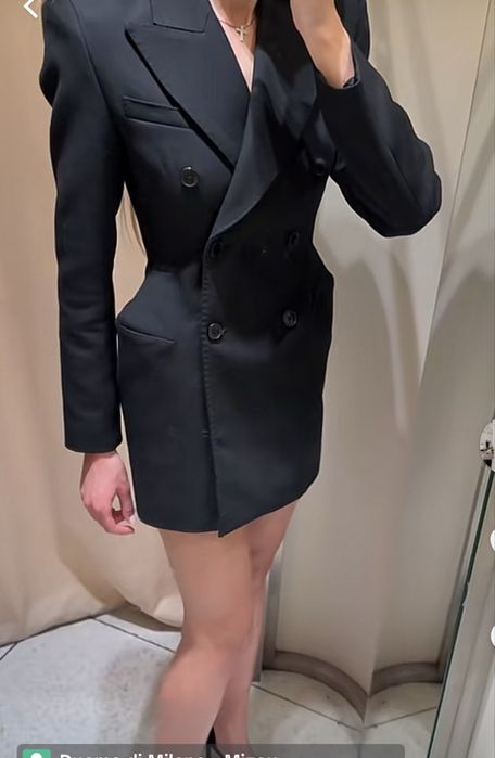 Плаття піджак Zara XS M блейзер zara плаття zara чорне сукня zara