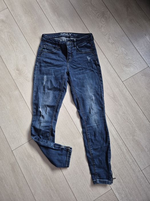 Spodnie jeansy only damskie S 36 granatowe