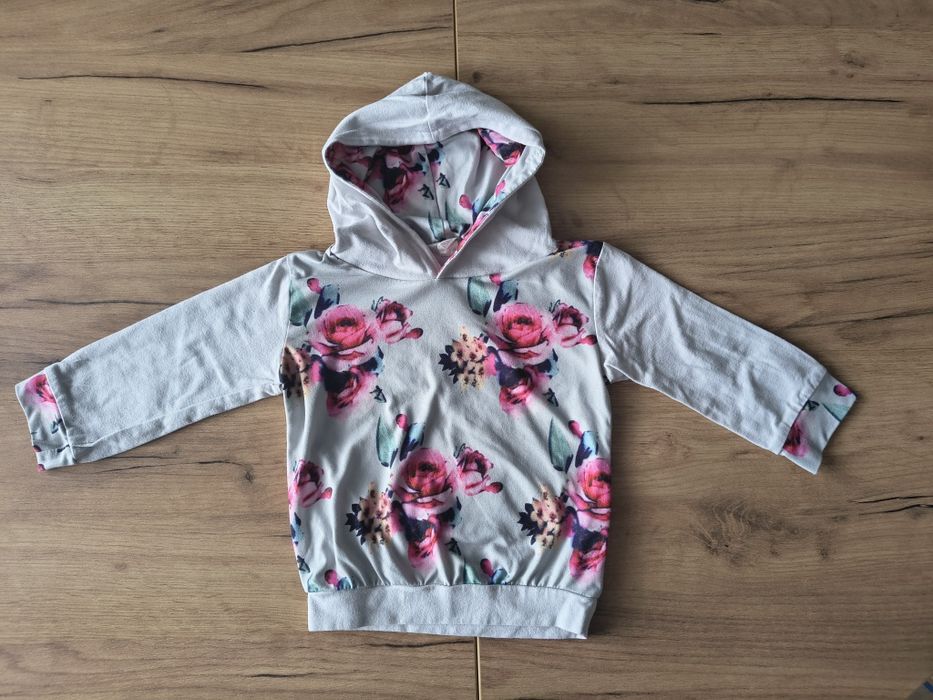 Bluza dziewczęca w kwiaty rozmiar 80