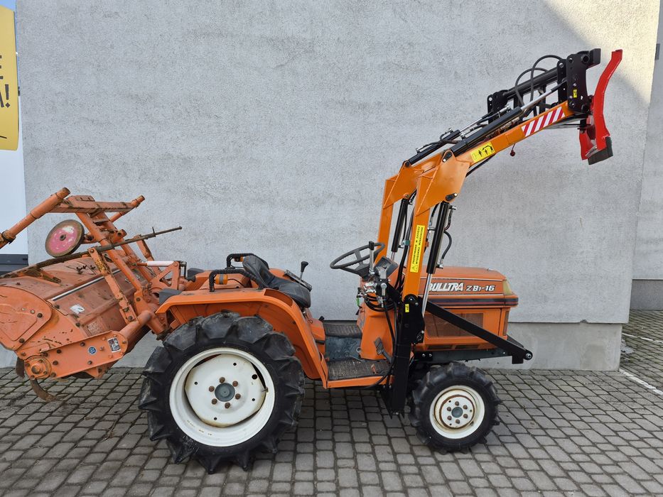 Traktorek kubota z glebogryzarką ŁADOWACZ yanmar iseki