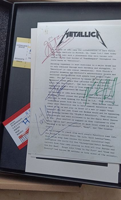 METALLICA Spodek 1987 BEHIND THE Iron Curtain za bilet koncert Chorzów