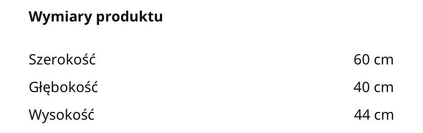 Puf IKEA, podnóżek STRANDMON