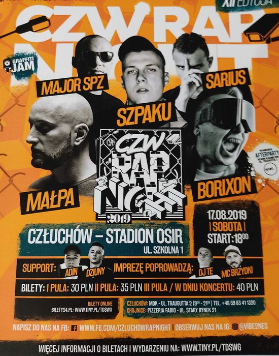 Plakat A3: Szpaku Sarius Małpa Borixon Major SPZ # nowy 2019 unikat