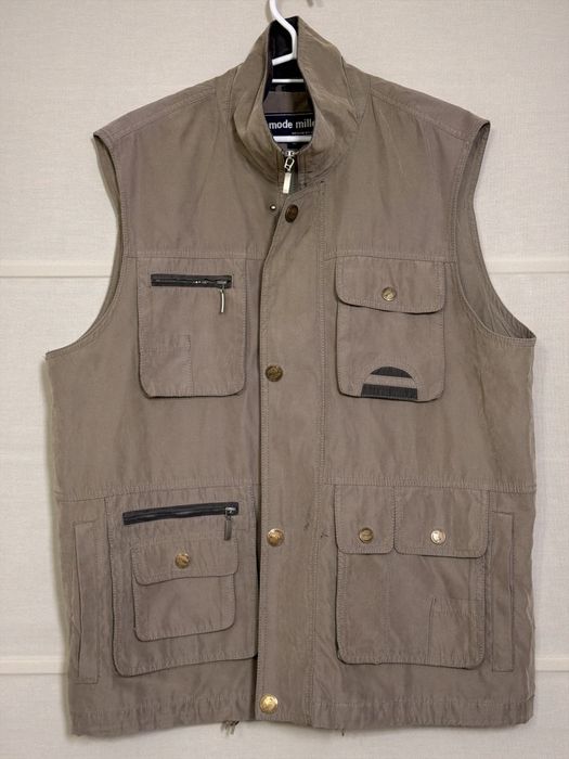 Beżowa kamizelka męska M