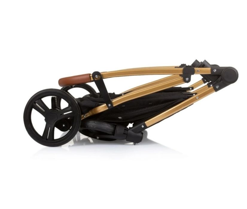 Carrinho de Bebê Gêmeo Smart Duo com 2 Grupo 0+ Obsidian Gold CHIPOLINO