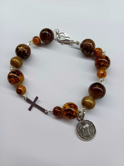 Bransoletka na gumkę św Benedykt