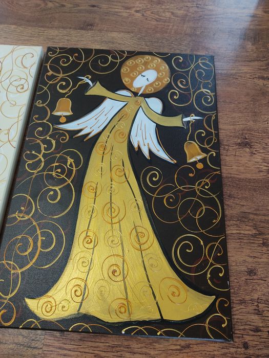 "Beskidzkie Anioły"-piękne obrazy olejne na płótnie!