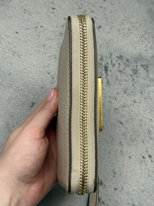 Portfel Marc by Marc Jacobs Beige Zip Around Wallet