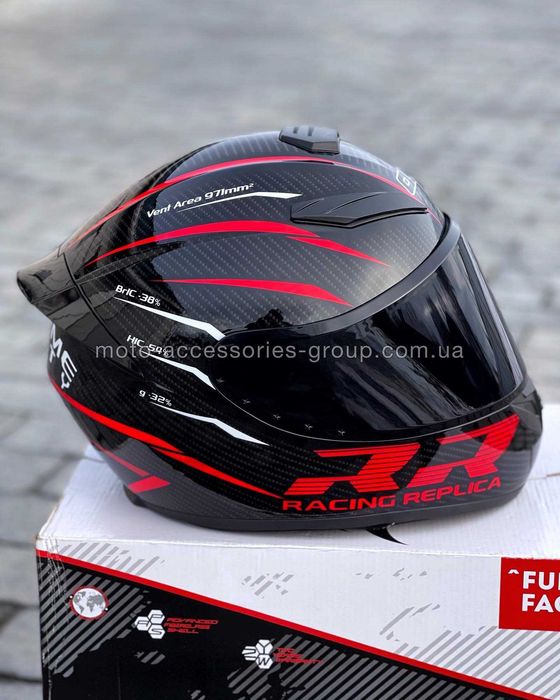 Мотошолом інтеграл QKE EXTREME Carbon шлем интеграл, мотошлем закрытый