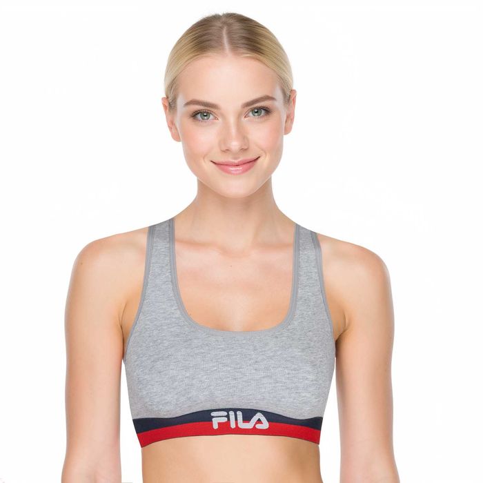 Biustonosz sportowy FILA FU6048 szary melanż – rozmiar S (36) – nowy