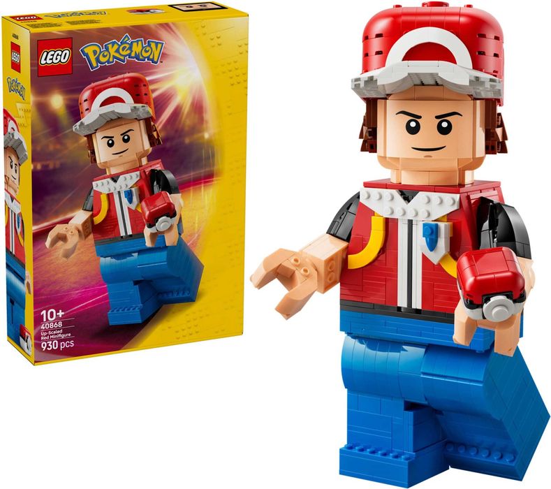 LEGO Pokémon 40868 Up-Scaled Red Minifigure.Збільшена мініфігурка Реда