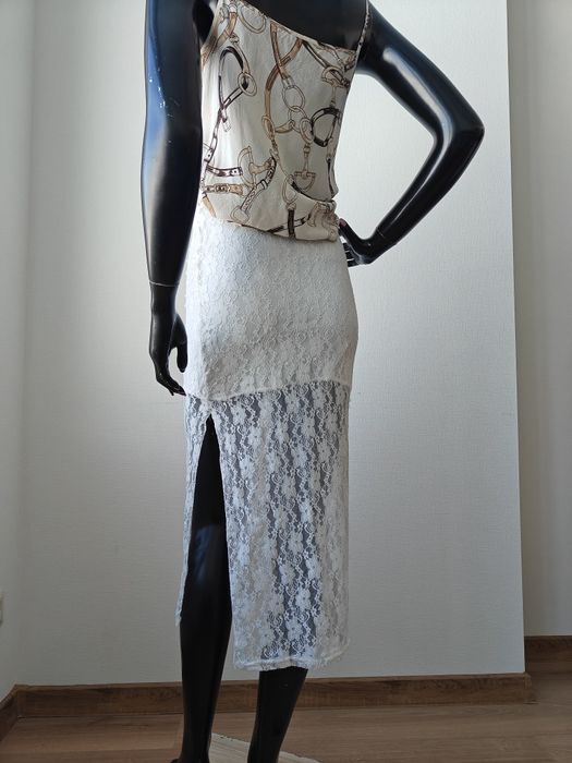 Мереживна гіпюрова спідниця