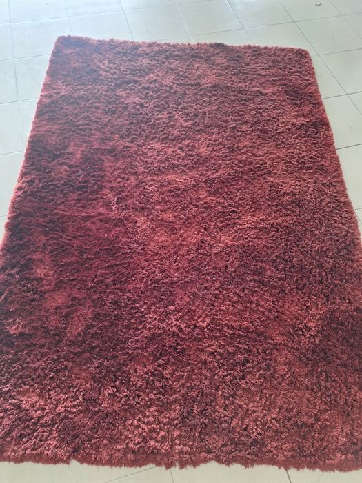 Carpete de pelo Vermelha