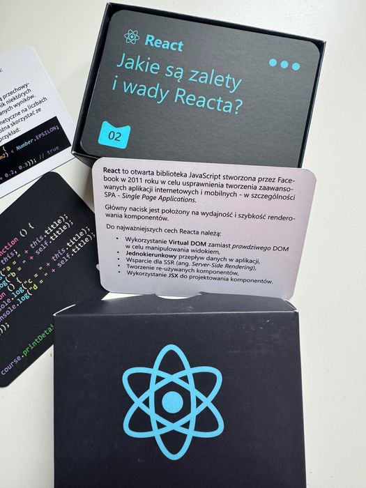 Fiszki Java Script +  React