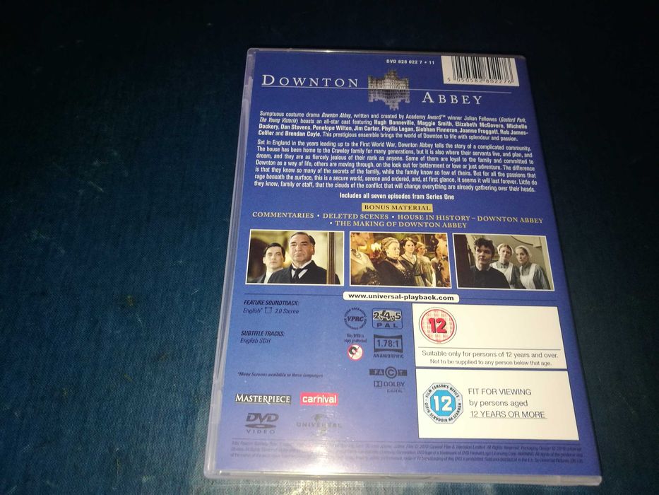 DOWNTON ABBEY (SERIES ONE) DVD (legendagem em Inglês)