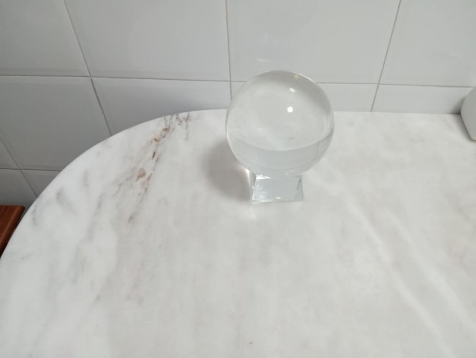 Bola cristal 14cm muito bonita