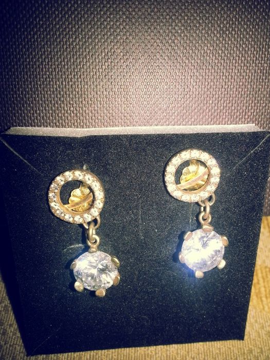 Conjunto em prata dourada Anel/brincos/colar (Eugénio Campos)