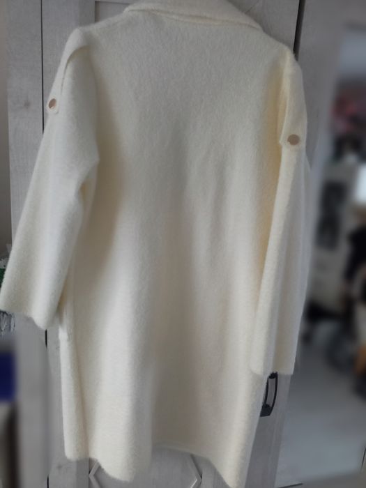 Płaszcz premium wełna angora  Xl / XXL oversize komunia ślub