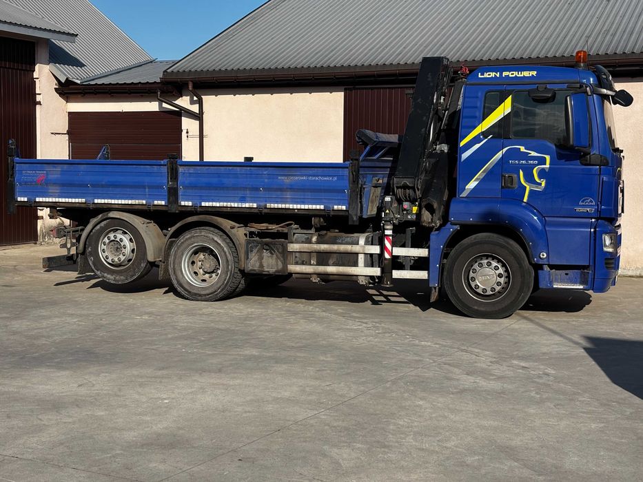 MAN TGS 26.360 Wywrotka//3-S + HDS HMF 1420//E5