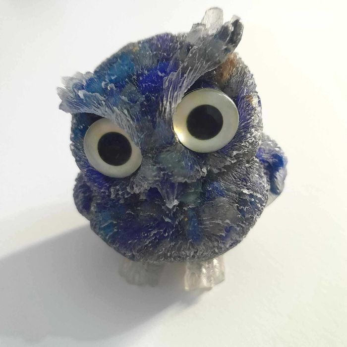 Corujas de Resina em pedra semipreciosas