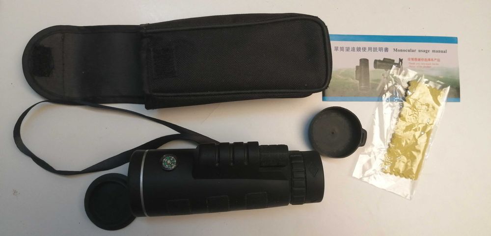 Telescópio de bolso.