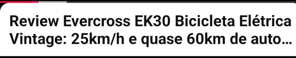 Bicicleta elétrica