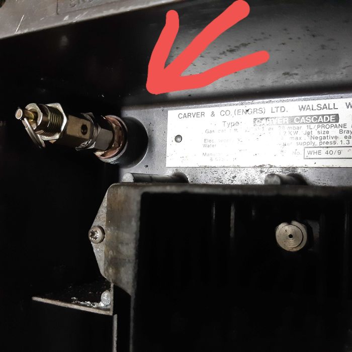 Carver Cascade Truma boiler bojler terma zawór bezpieczeństwa mosiądz.