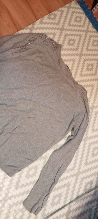 Sweter damski szary cienki M/L