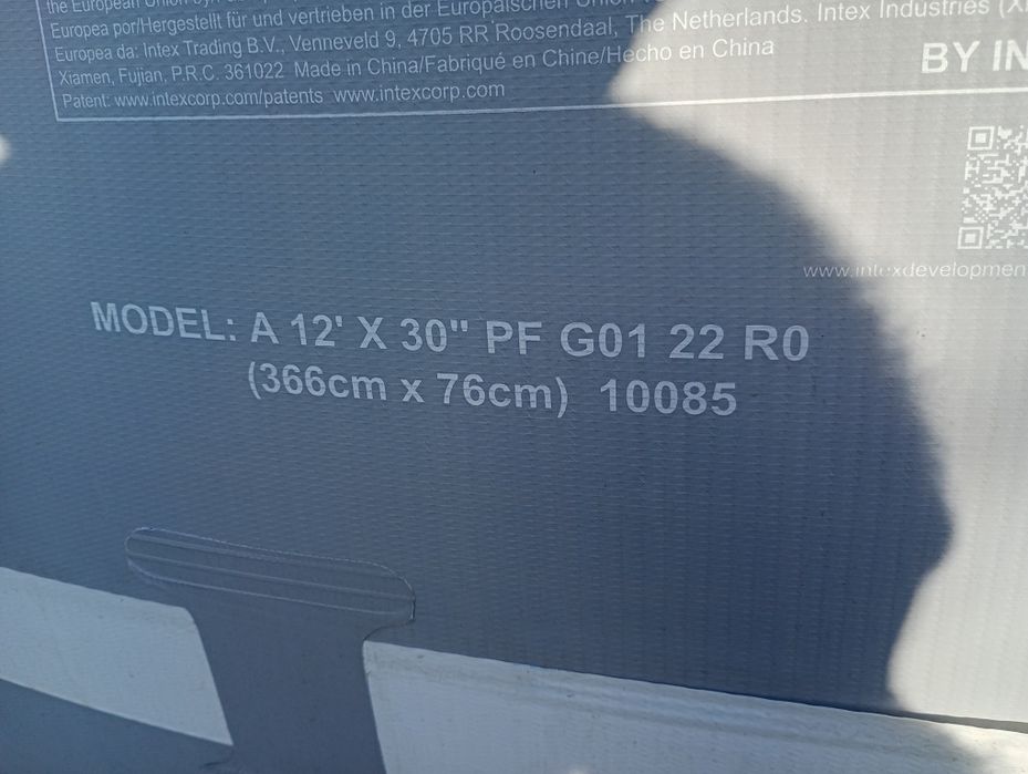 Basen stelażowy Intex 366x76 Zestaw