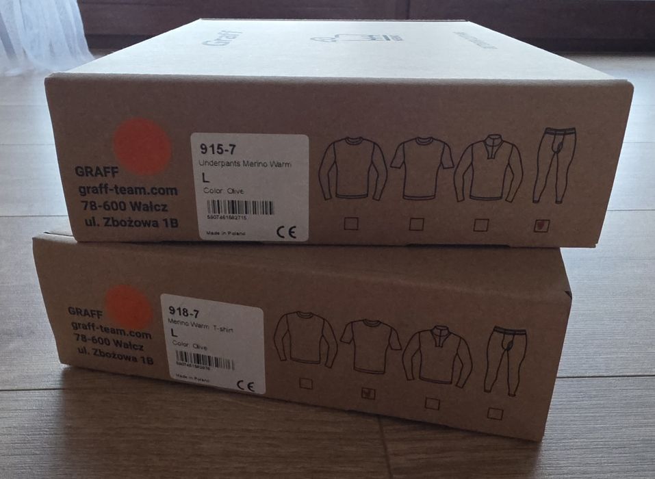 Bielizna termoaktywna Graff Merino komplet rozm. L