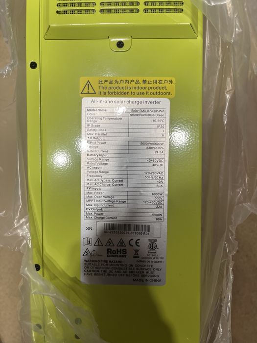 Інвертор EaSun Solar SPH-6K-48V EA Sun Power 48V 5600W