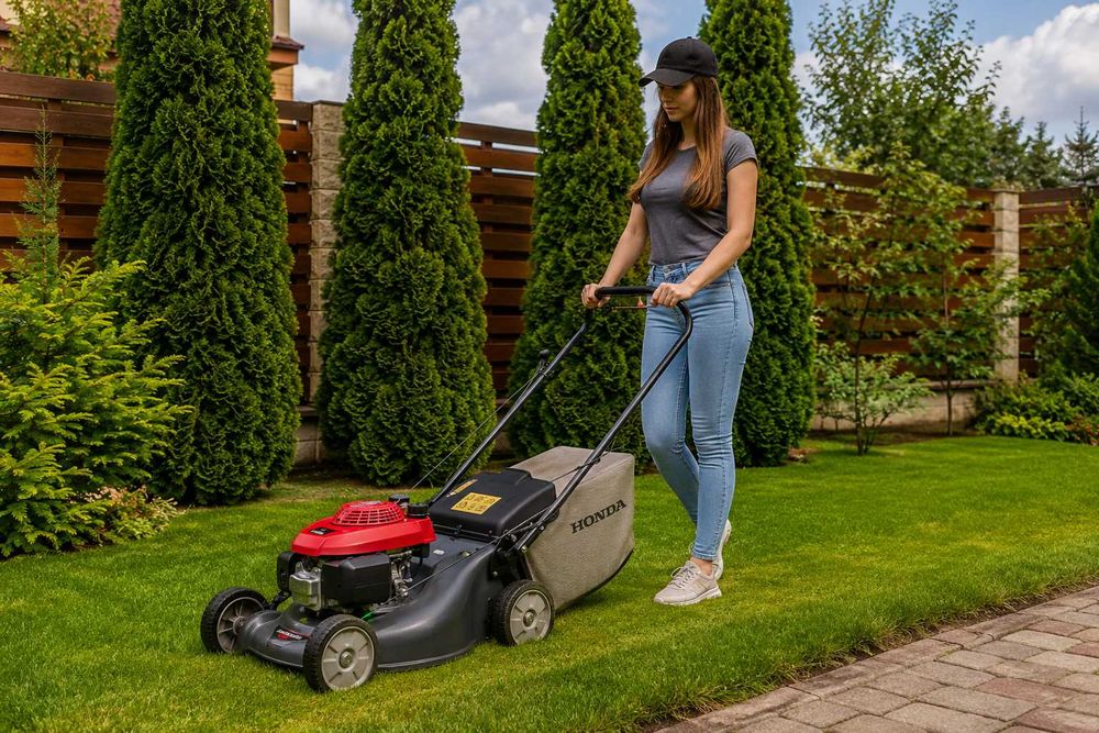 Газонокосарка бензинова Honda HRG416C1 PKEH, 41 см, мульчування, несамохідна