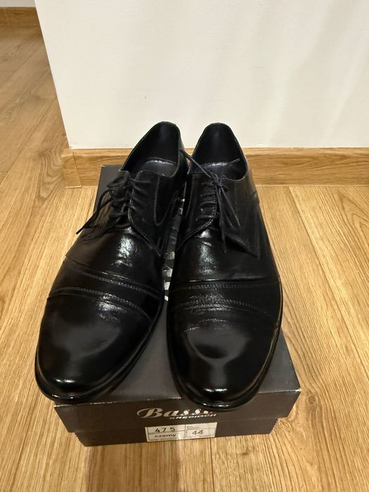 Skórzane eleganckie buty męskie Kent-But, sznurowane, rozmiar 44