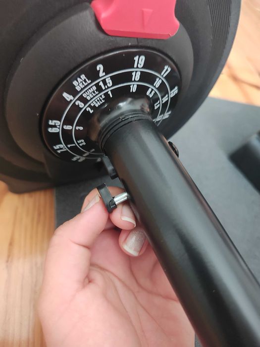 Kit de Pesos Ajustáveis 3 em 1 (20kg) Yourfit - Barra / Haltere / Kettlebell (Como Novo c/ Caixa)