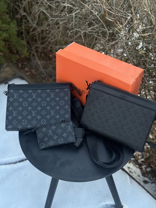 Сумка Louis Vuitton 2в1 чоловіча шкіряна месенджер Лв кожаный LV Луи