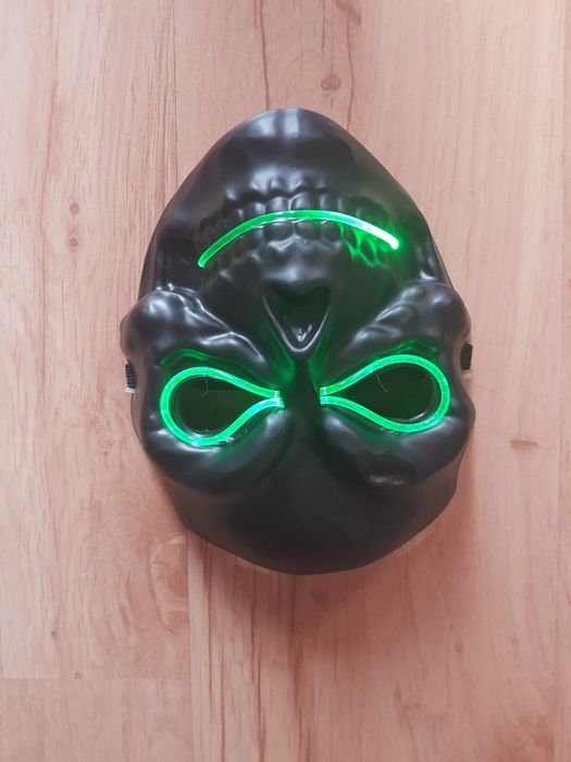 ŚWIECĄCA Plastikowa maska na twarz Kosciotrup