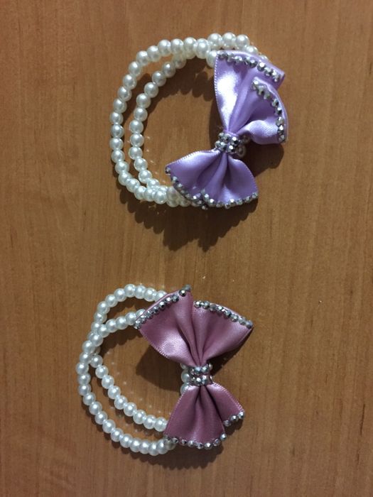 nowe bransoletki perły kokardki