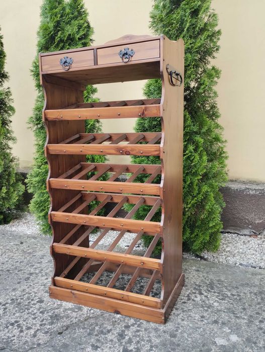 Stylowy stojak na wino regał na butelki winiarka