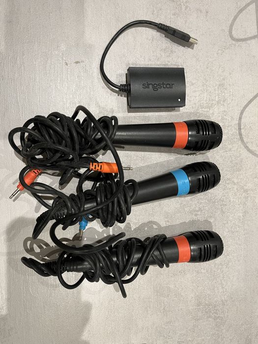 Camera ps + 3 microfones singstar + controlo + singstar converter64552453644545122