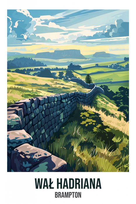 Plakat 61x91,5cm Wał Hadriana