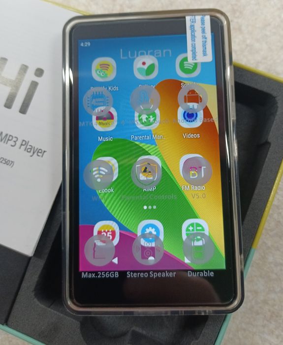 MP3-плеєр Luoran M4S з Wi-Fi та Spotify | 4” IPS | до 512 GB