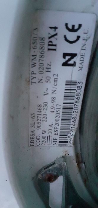 Tambor para macina de lavar ropa