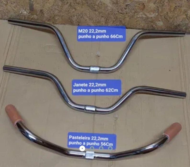 Guiadores/travões/punhos/malas bicicleta pasteleira/clássica