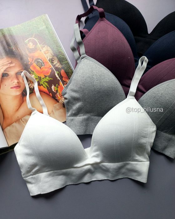Топ бюстик бюстгальтер в рубчик/без кісточок/нижня білизна